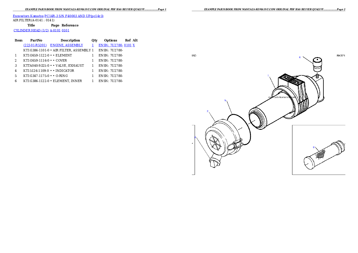 Protected: PC14R-3 S/N F40003- Partsbook