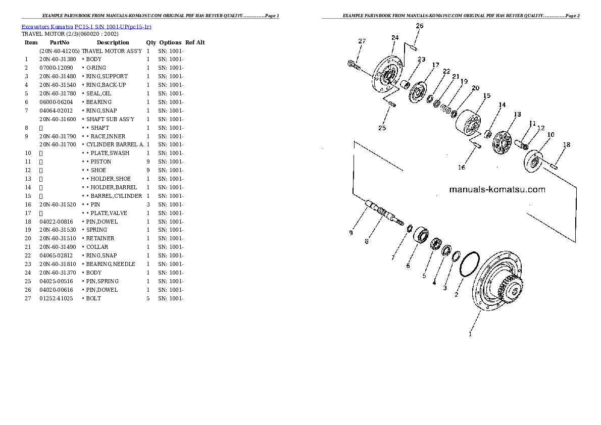 Protected: PC15-1 S/N 1001-UP Partsbook