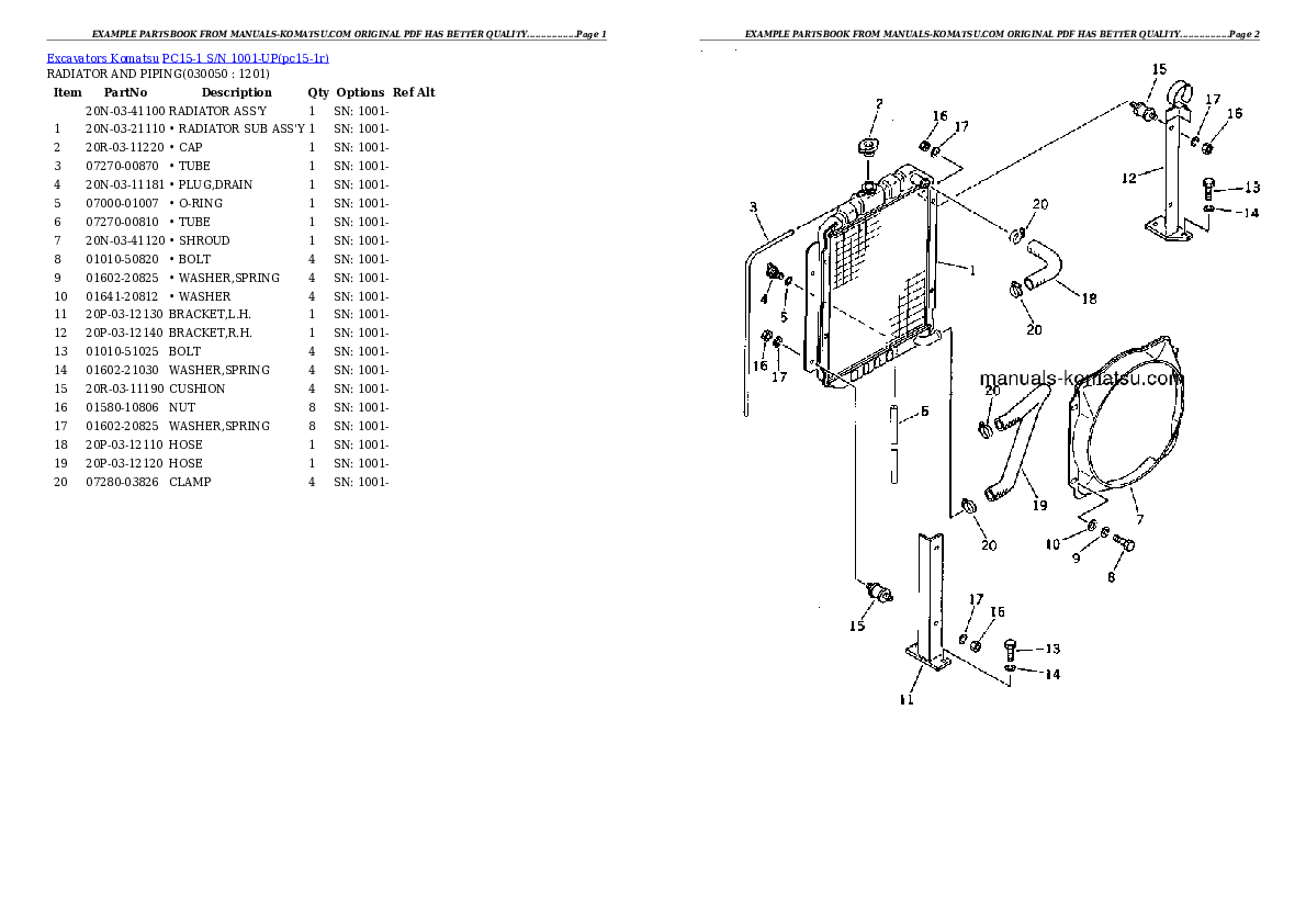Protected: PC15-1 S/N 1001-UP Partsbook