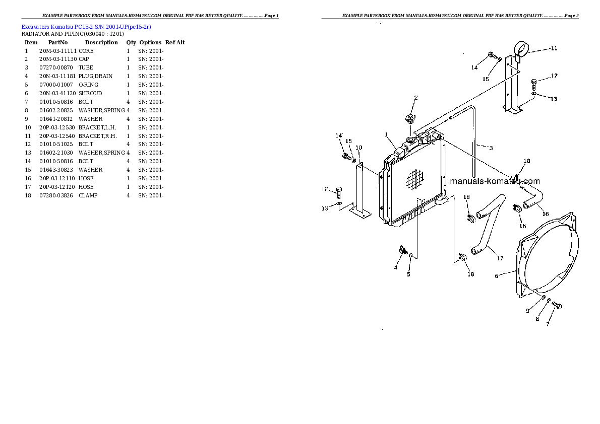 Protected: PC15-2 S/N 2001-UP (6-Way Control) Partsbook