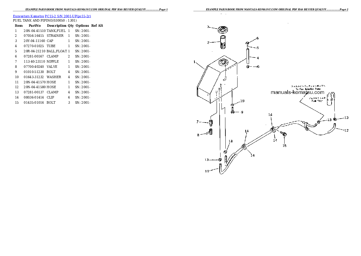 Protected: PC15-2 S/N 2001-UP (6-Way Control) Partsbook