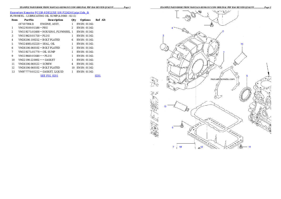 Protected: PC15R-8 DELUXE S/N F22426-Up Partsbook