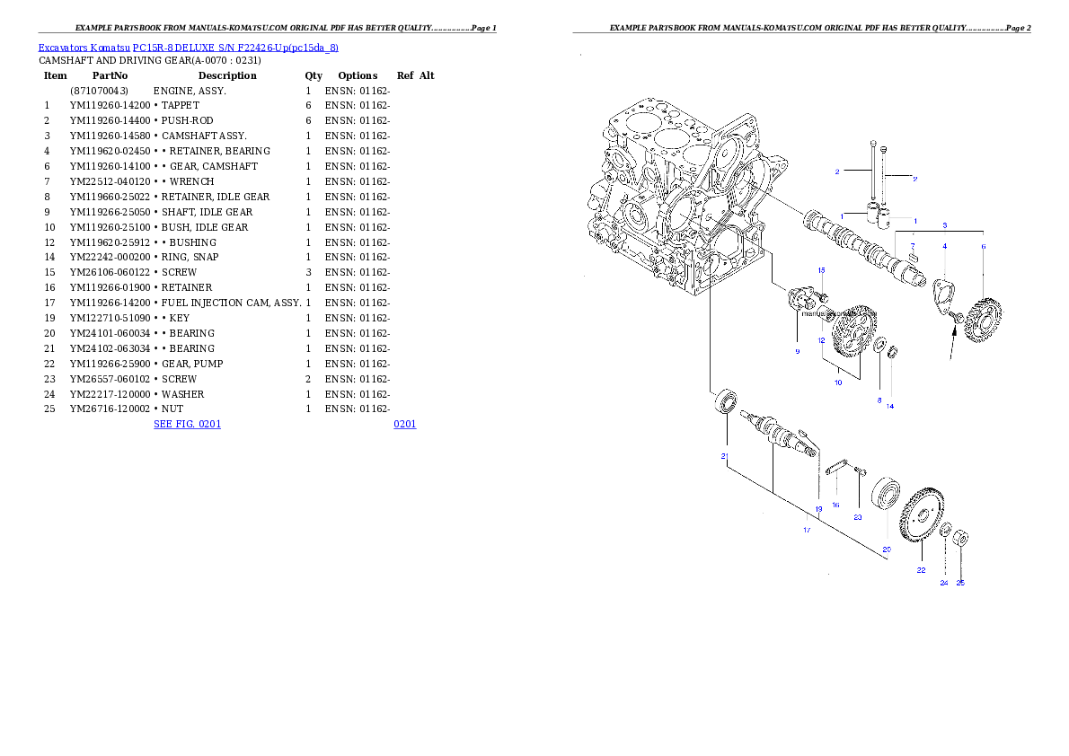 Protected: PC15R-8 DELUXE S/N F22426-Up Partsbook