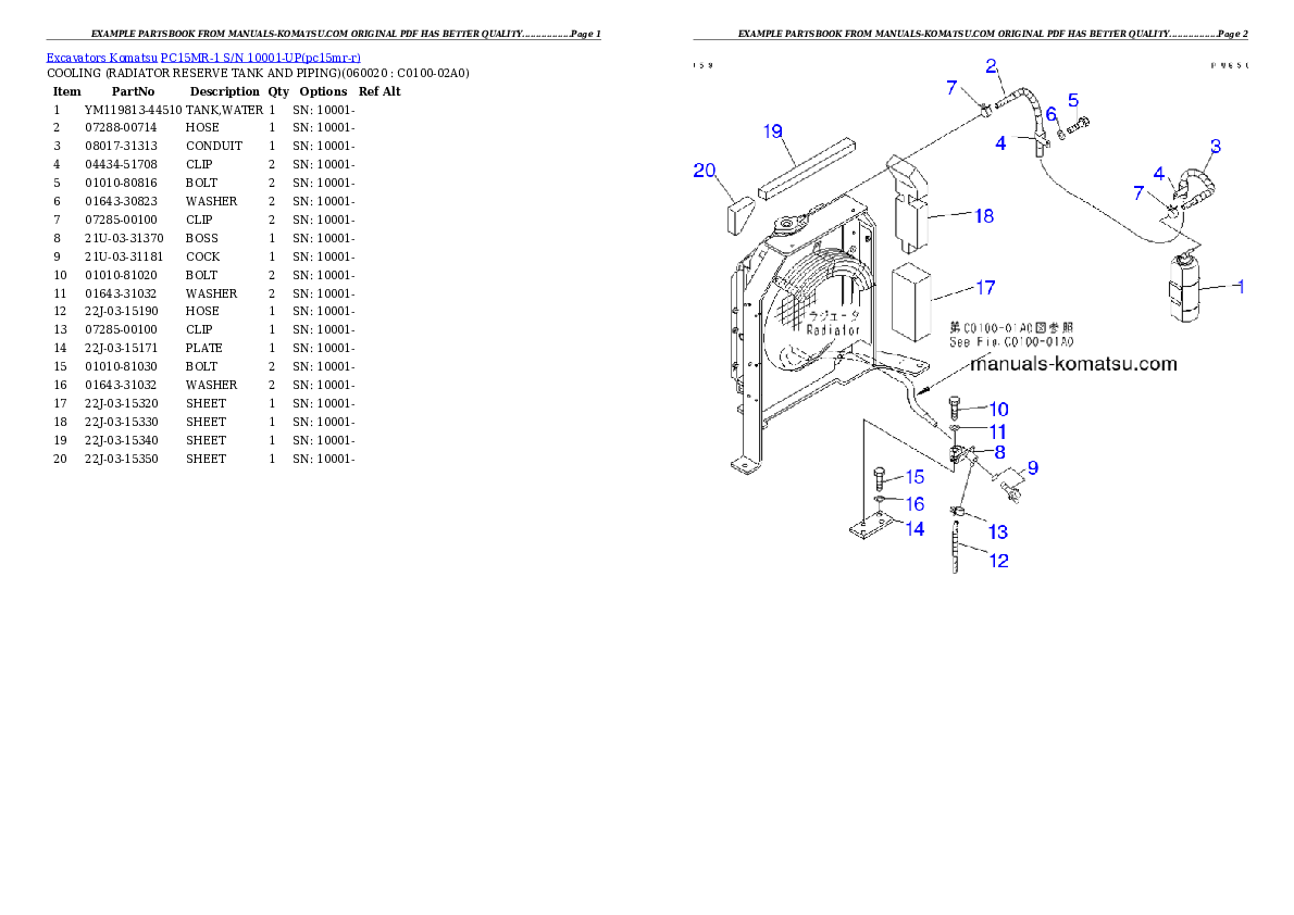 Protected: PC15MR-1 S/N 10001-UP Partsbook
