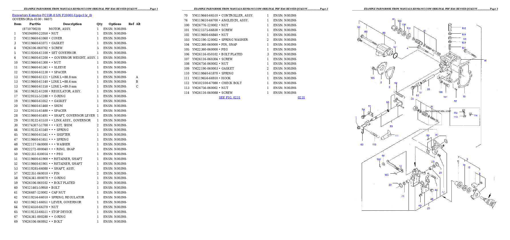 Protected: PC15R-8 S/N F20001-Up Partsbook