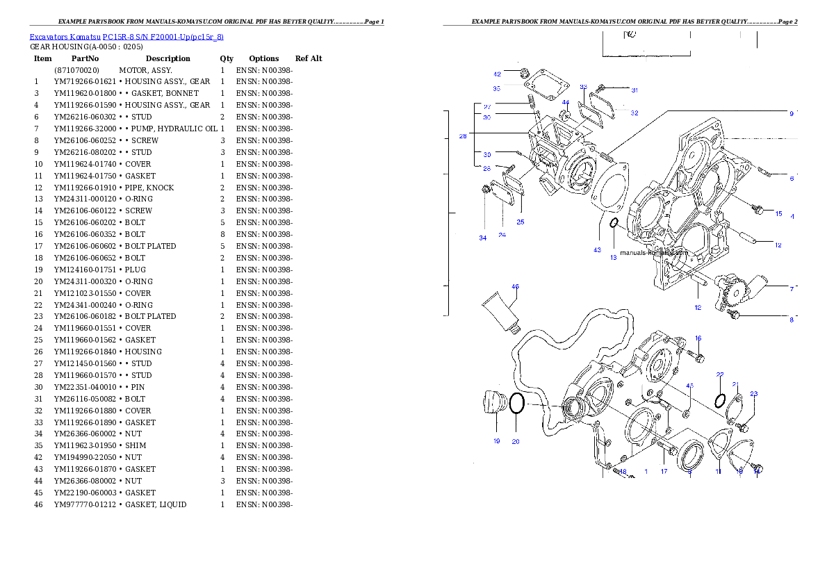 Protected: PC15R-8 S/N F20001-Up Partsbook