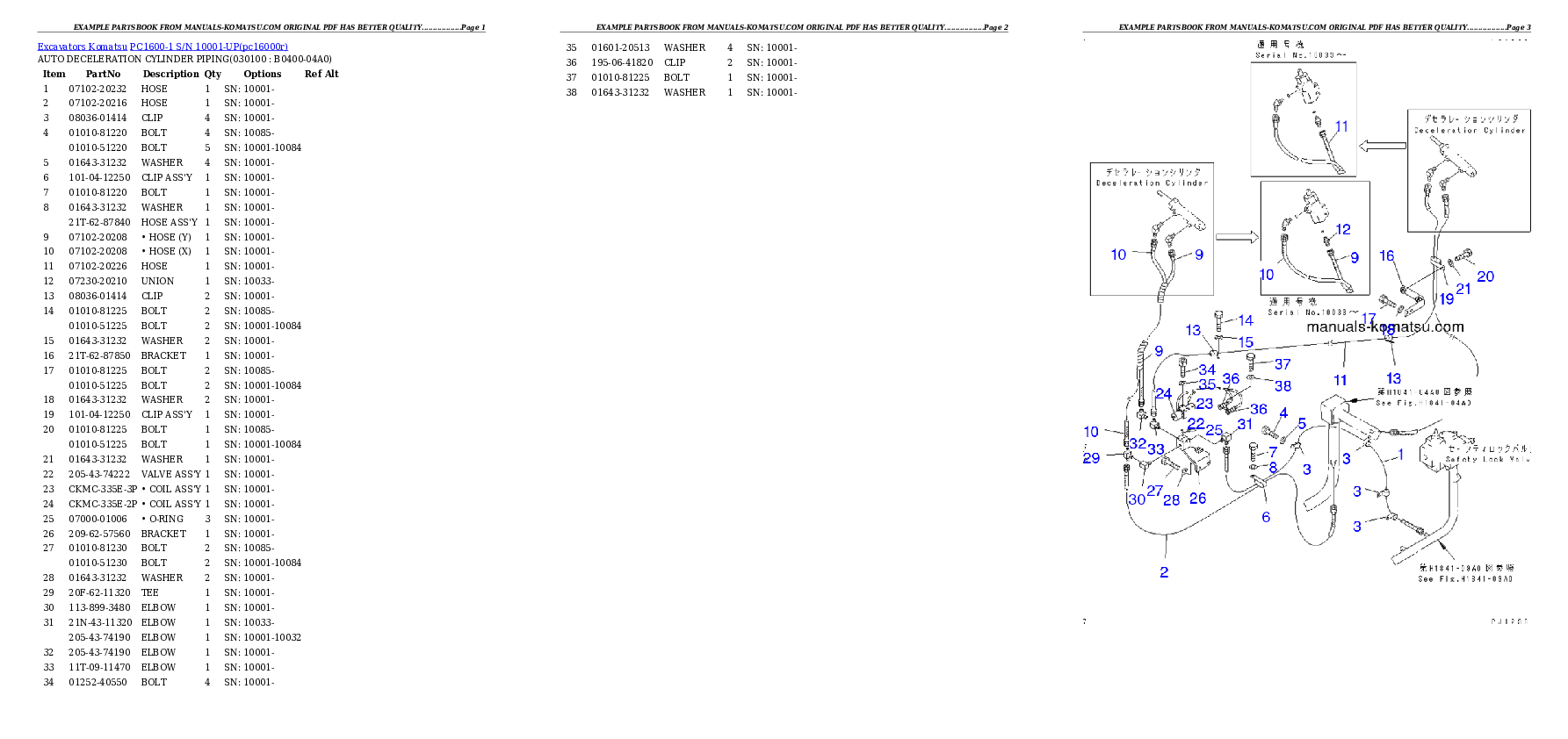 Protected: PC1600-1 S/N 10001-UP Partsbook