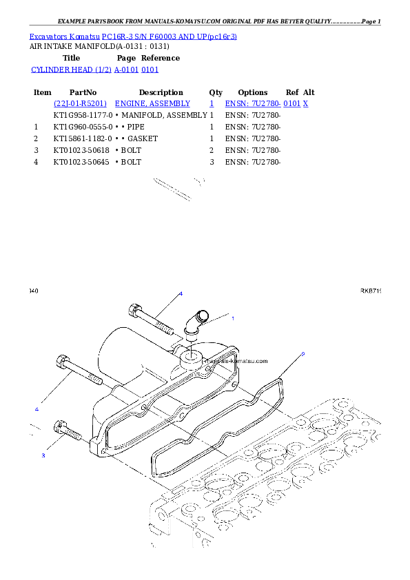 Protected: PC16R-3 S/N F60003- Partsbook