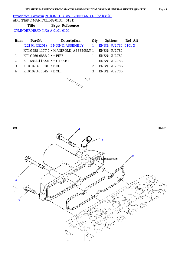 Protected: PC16R-3 HS S/N F70003- Partsbook