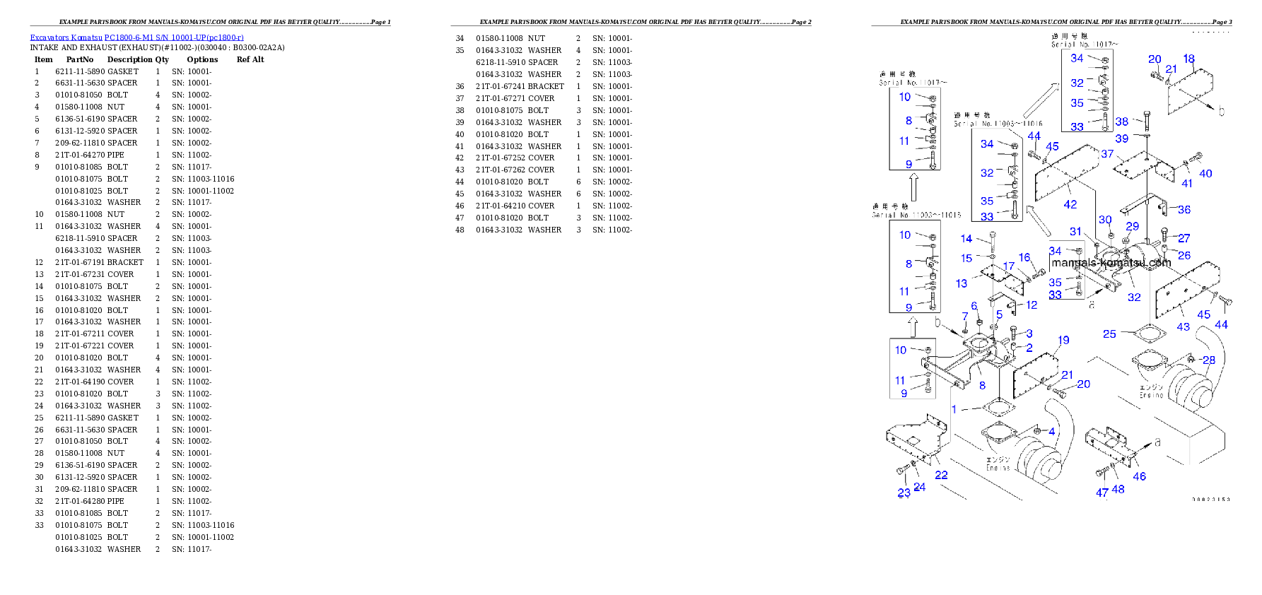 Protected: PC1800-6-M1 S/N 10001-UP Partsbook