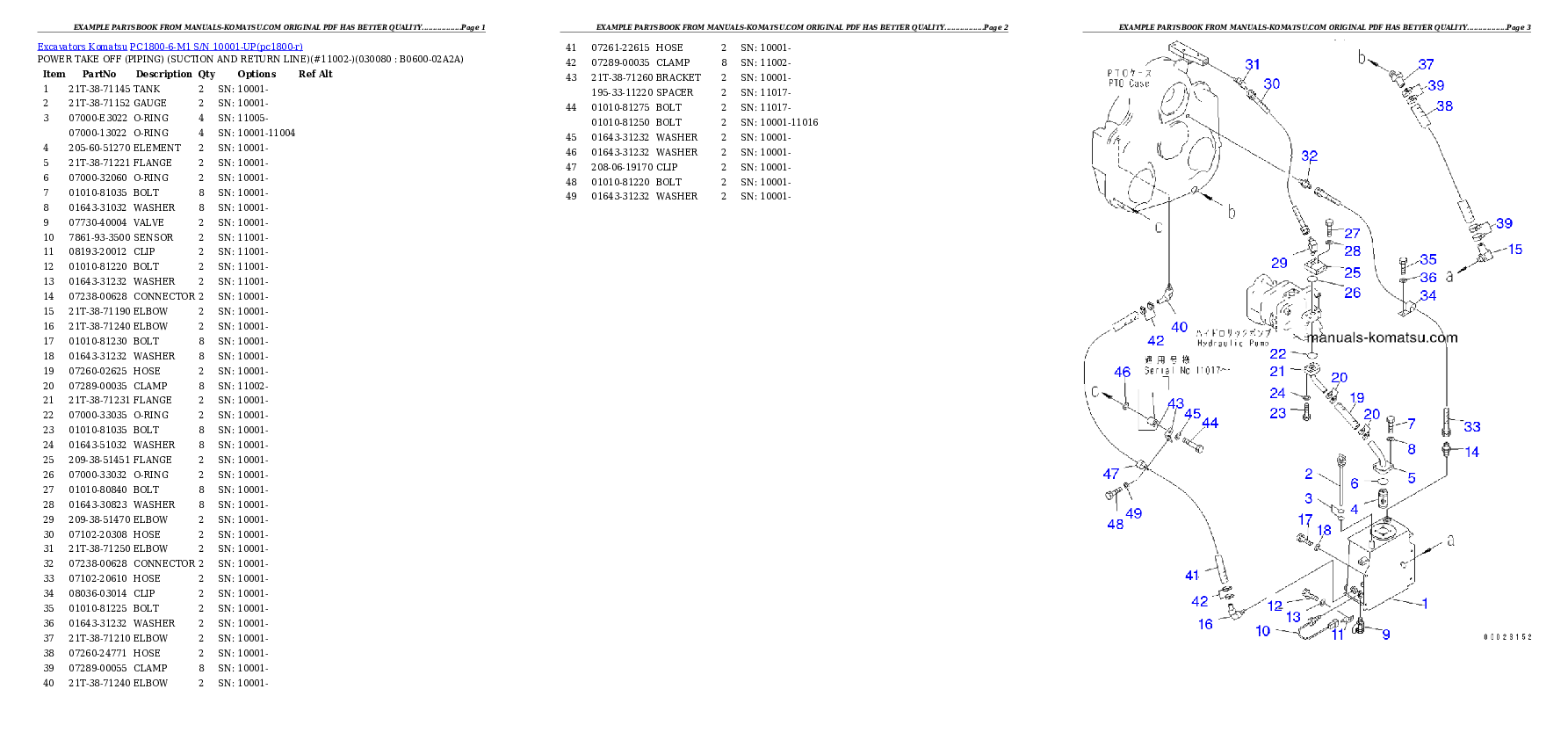 Protected: PC1800-6-M1 S/N 10001-UP Partsbook