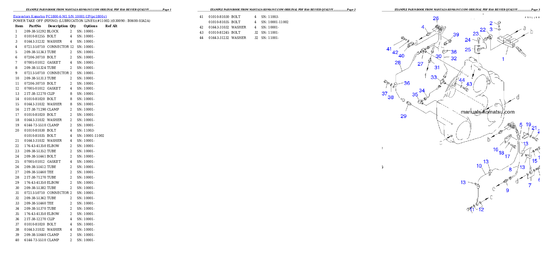 Protected: PC1800-6-M1 S/N 10001-UP Partsbook