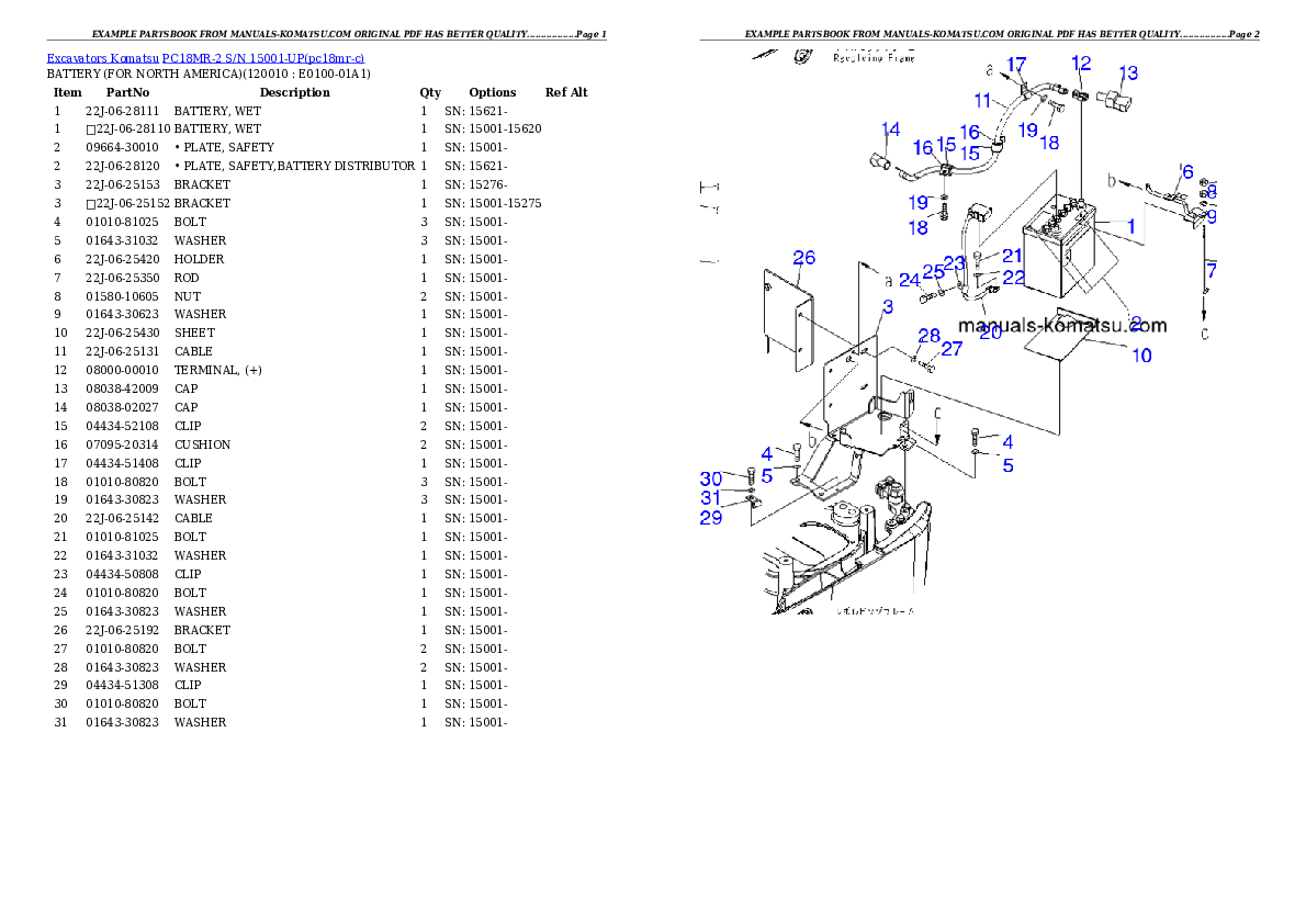 Protected: PC18MR-2 S/N 15001-UP Partsbook