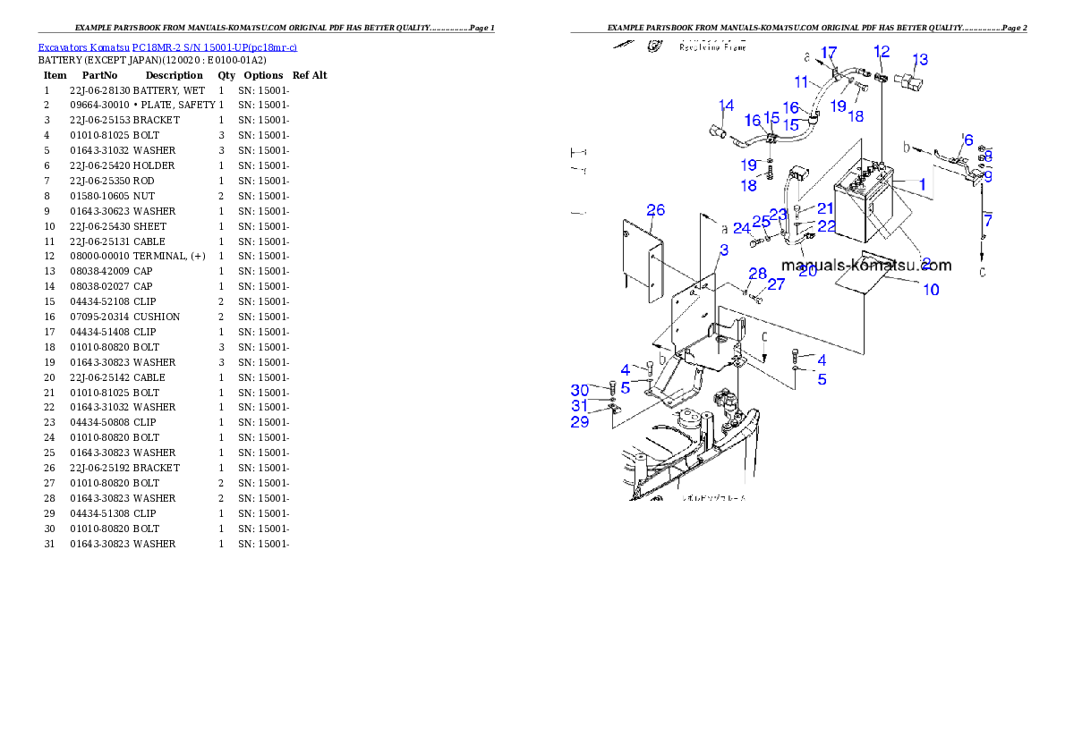 Protected: PC18MR-2 S/N 15001-UP Partsbook