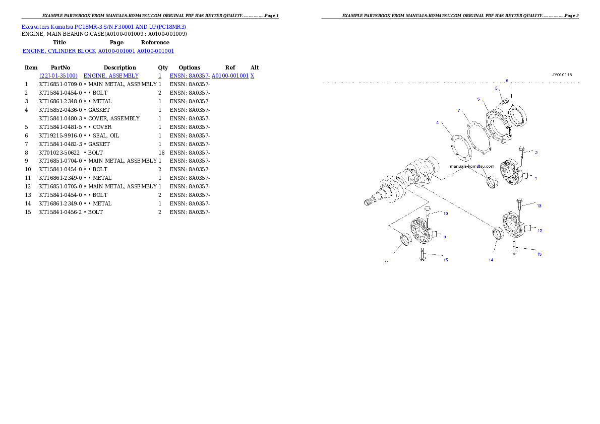 Protected: PC18MR-3 S/N F30001 AND UP Partsbook