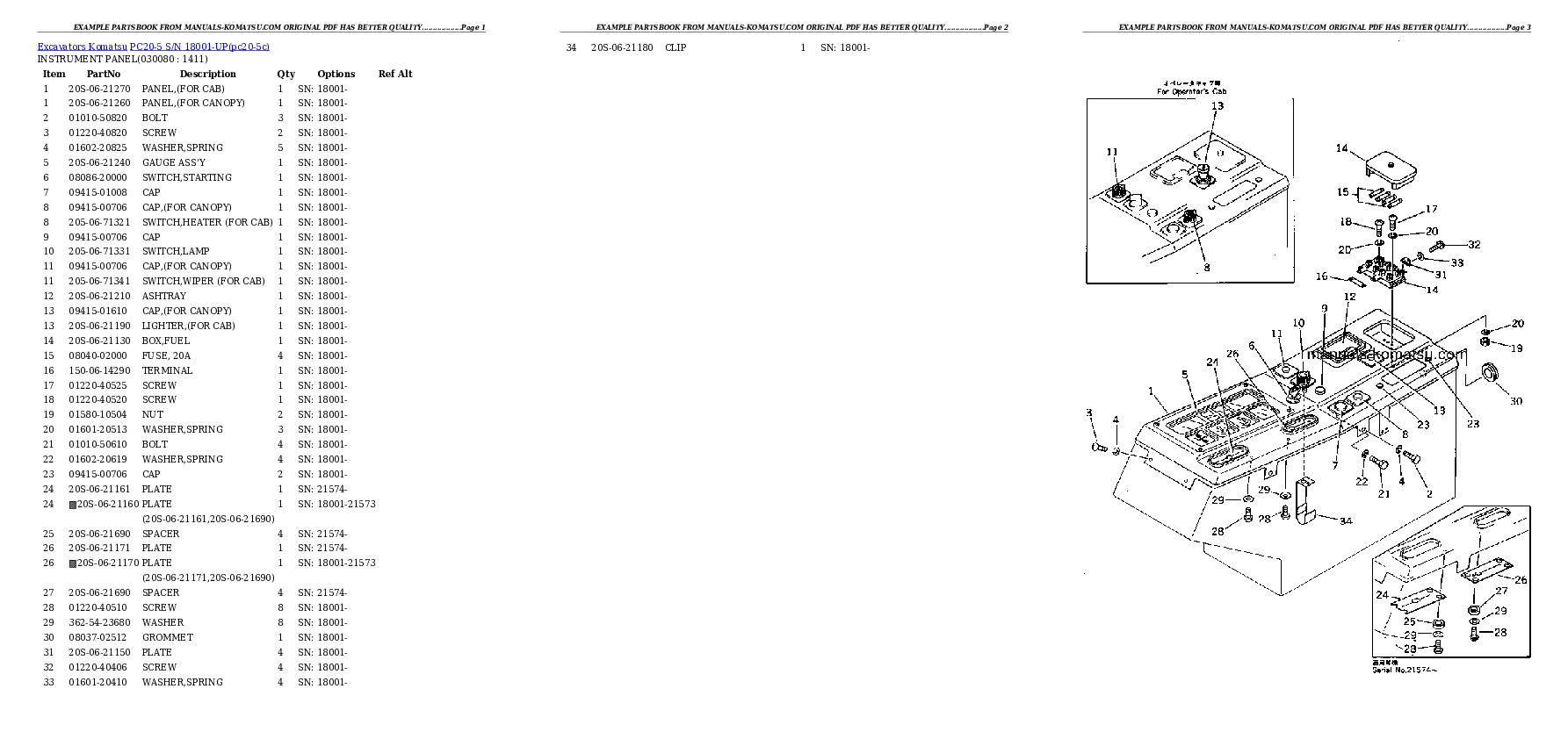 Protected: PC20-5 S/N 18001-UP Partsbook