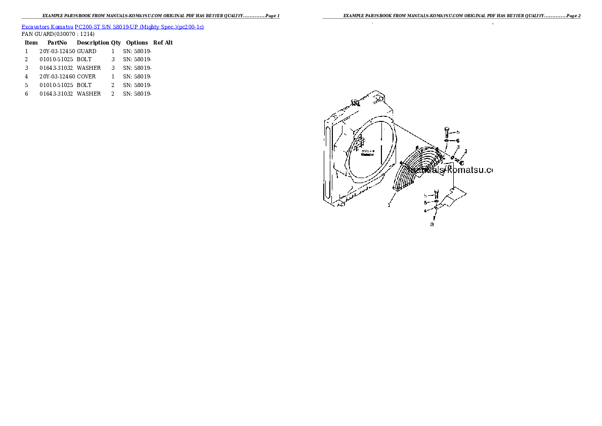 Protected: PC200-5T S/N 58019-UP (Mighty Spec.) Partsbook