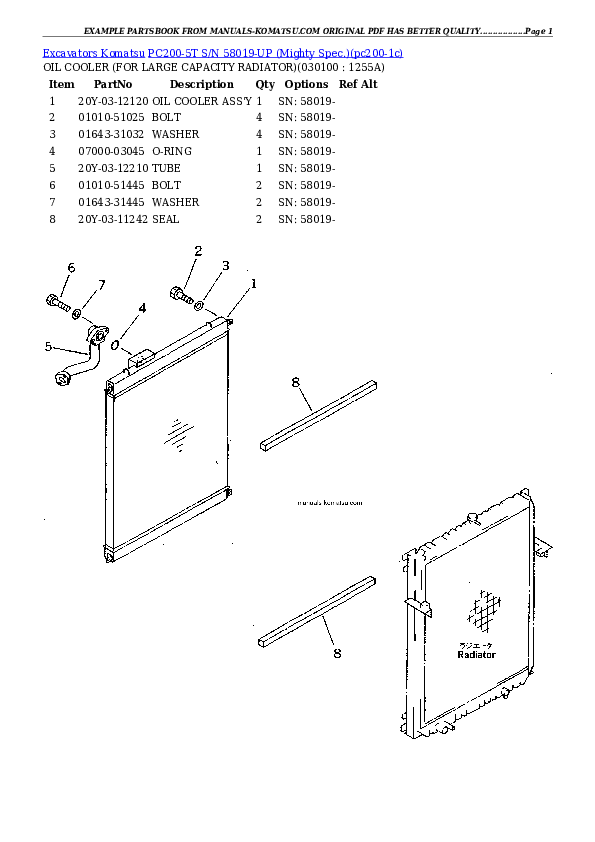 Protected: PC200-5T S/N 58019-UP (Mighty Spec.) Partsbook