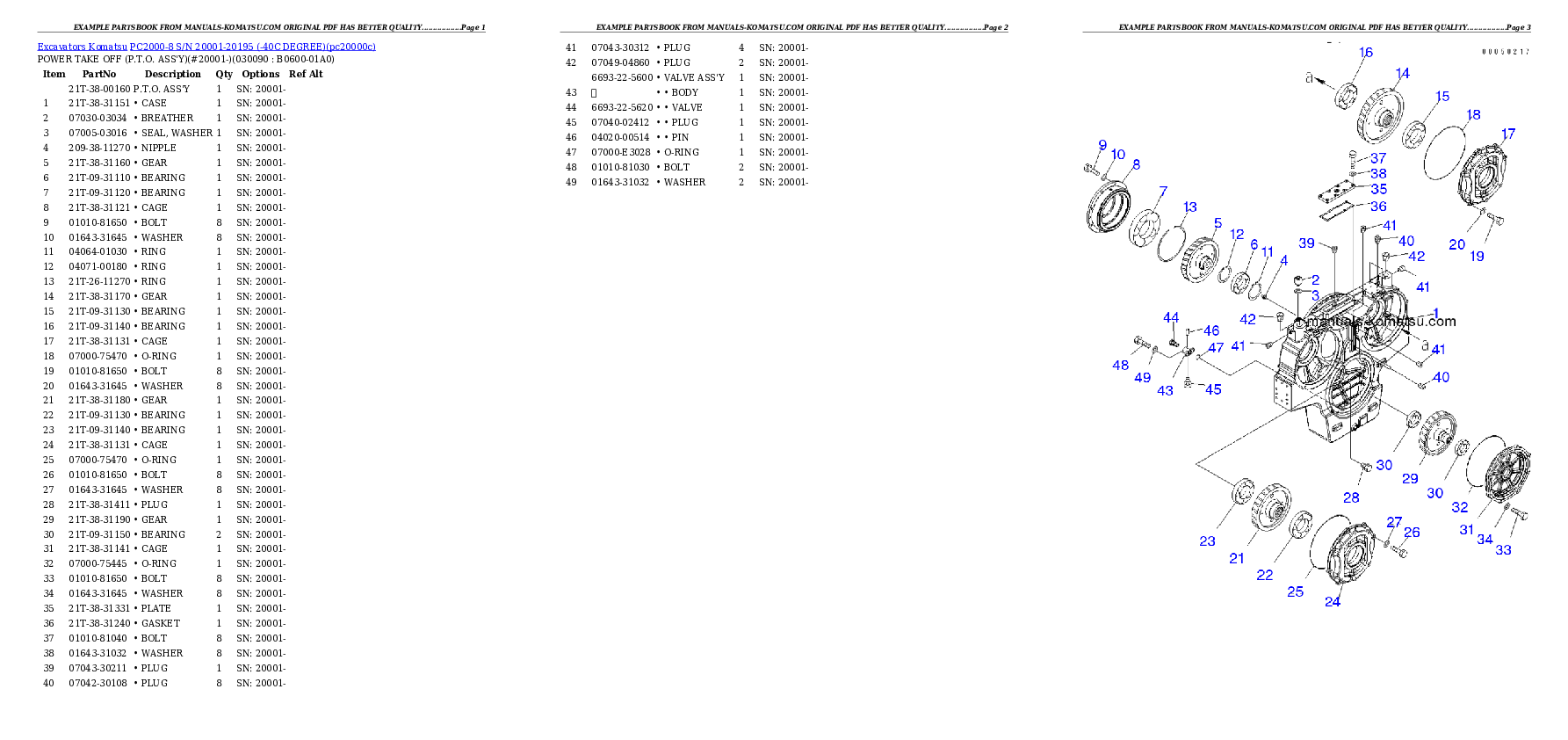 Protected: PC2000-8 S/N 20001-20195 (-40C DEGREE) Partsbook