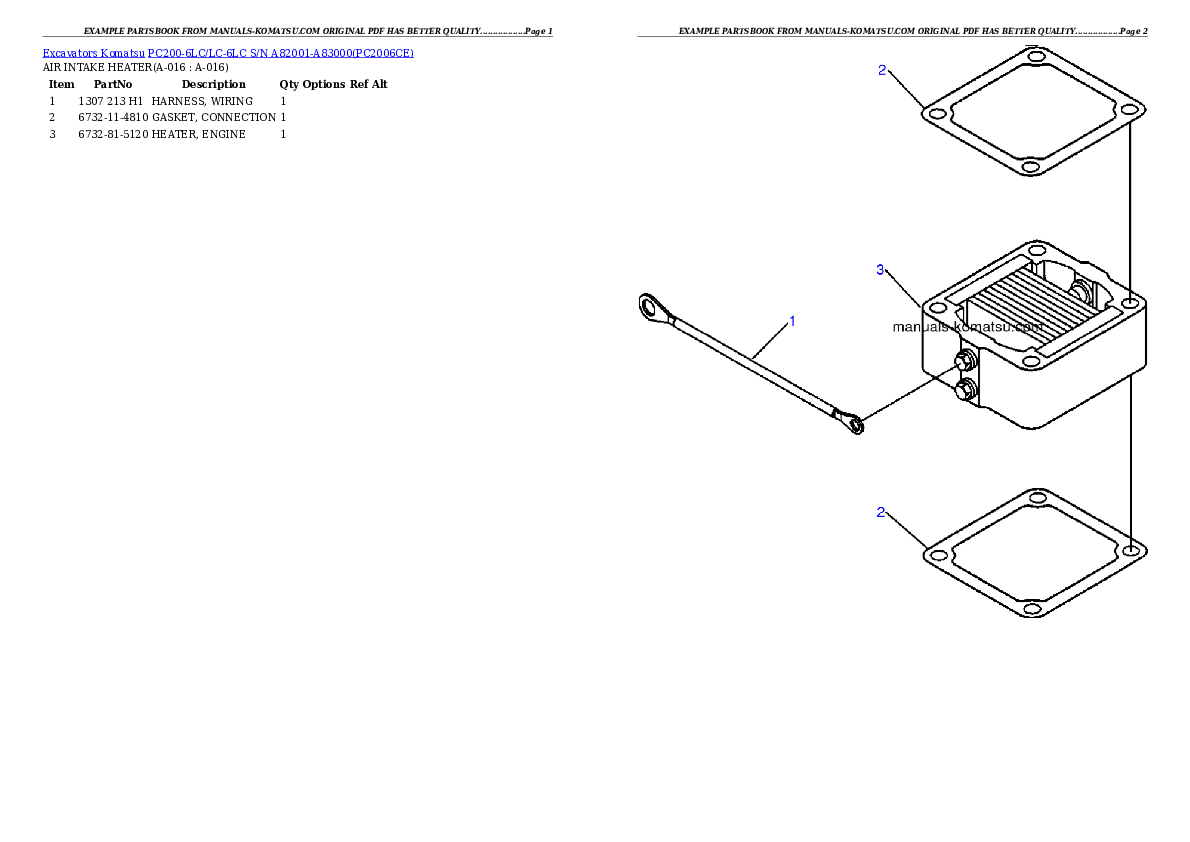 Protected: PC200-6LC/LC-6LC S/N A82001-A83000 Partsbook