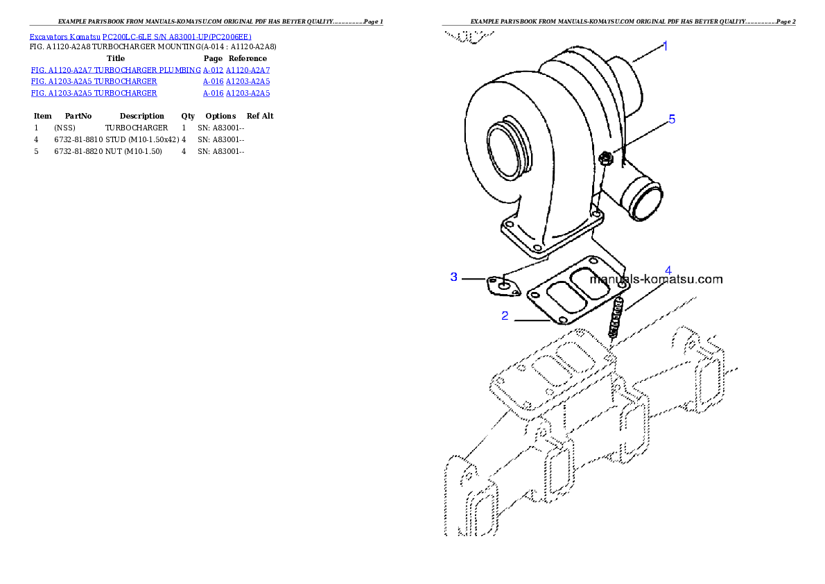 Protected: PC200LC-6LE S/N A83001-UP Partsbook