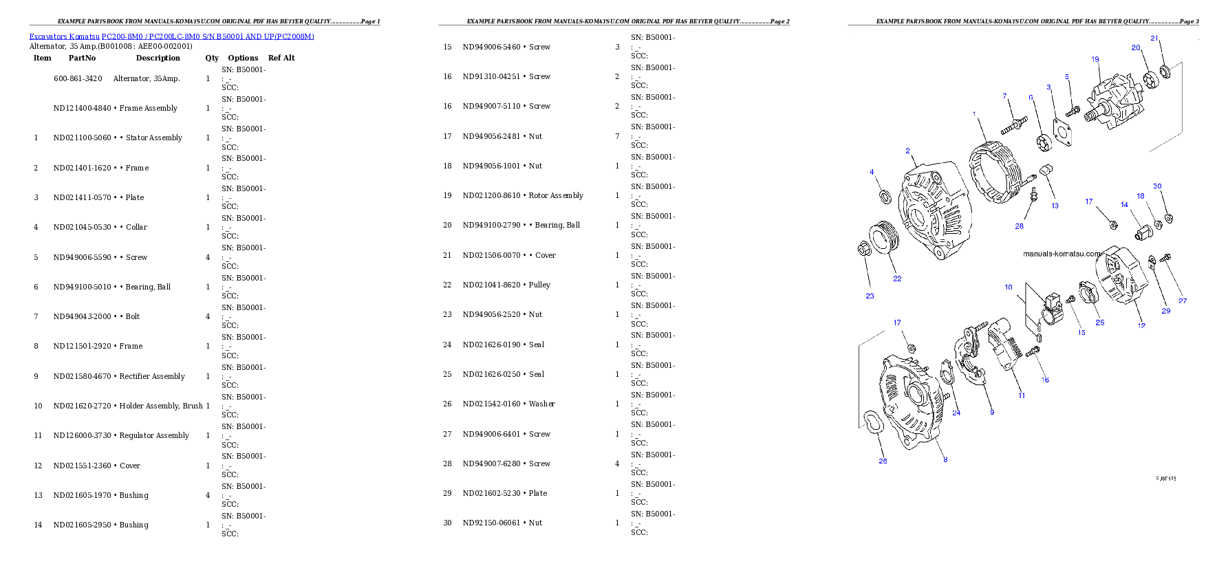 Protected: PC200-8M0 / PC200LC-8M0 S/N B50001 AND UP Partsbook