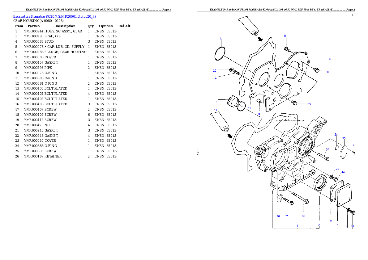 Protected: PC20-7 S/N F20001-Up Partsbook