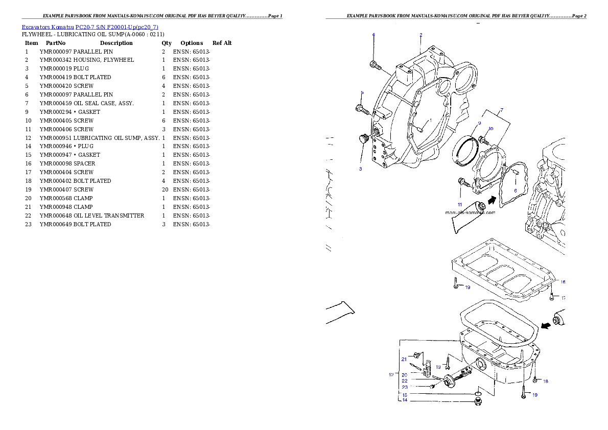 Protected: PC20-7 S/N F20001-Up Partsbook