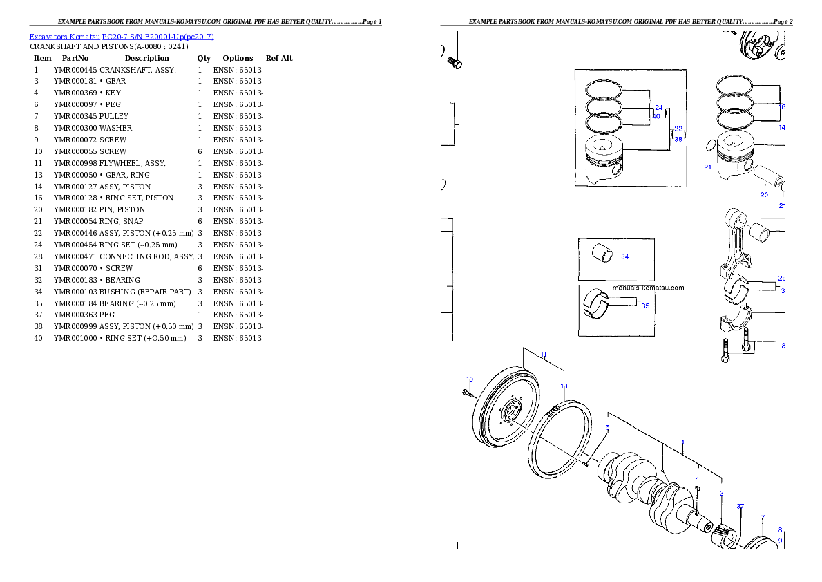 Protected: PC20-7 S/N F20001-Up Partsbook