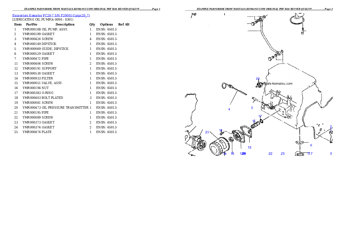 Protected: PC20-7 S/N F20001-Up Partsbook