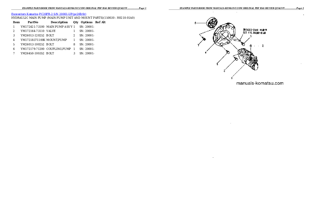Protected: PC20FR-2 S/N 20001-UP Partsbook