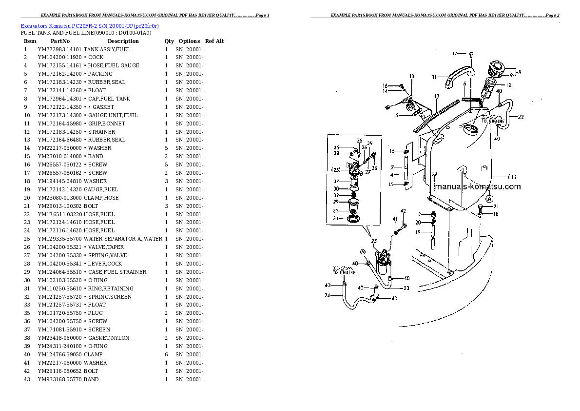 Protected: PC20FR-2 S/N 20001-UP Partsbook