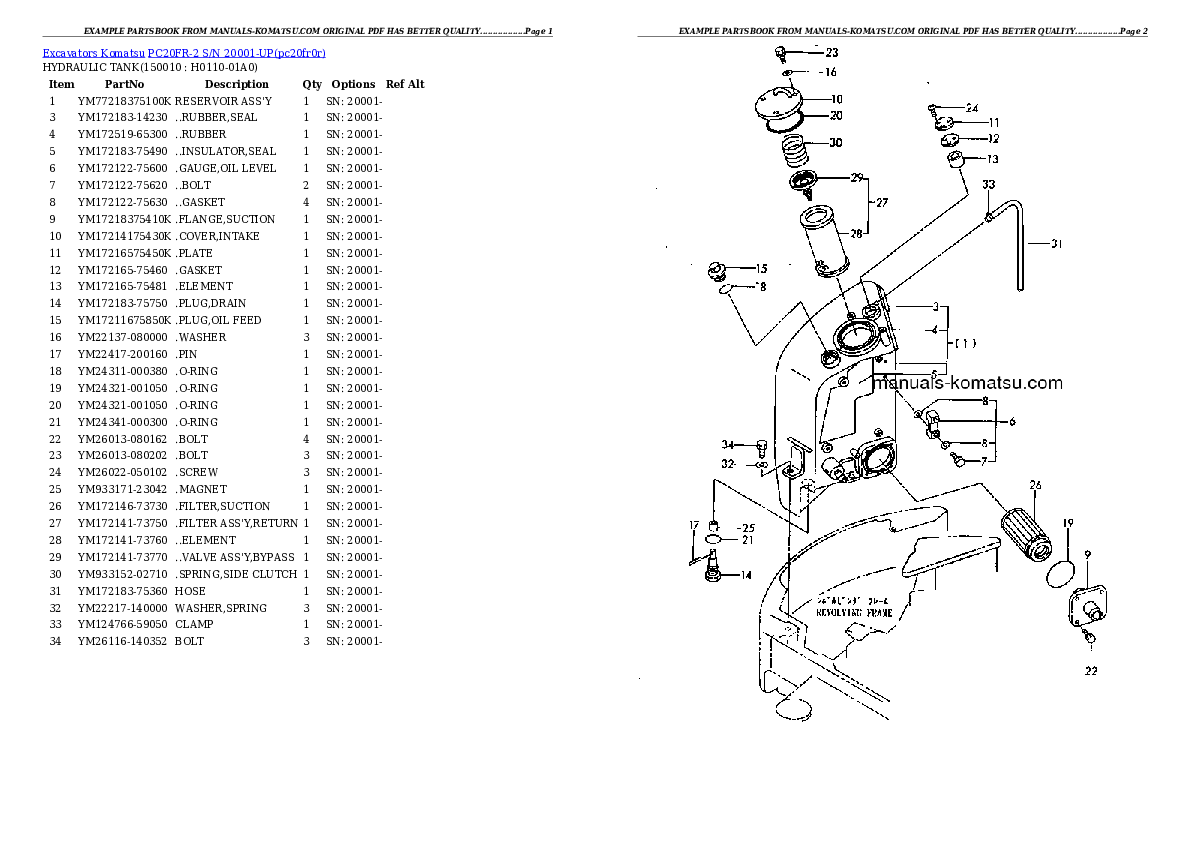Protected: PC20FR-2 S/N 20001-UP Partsbook