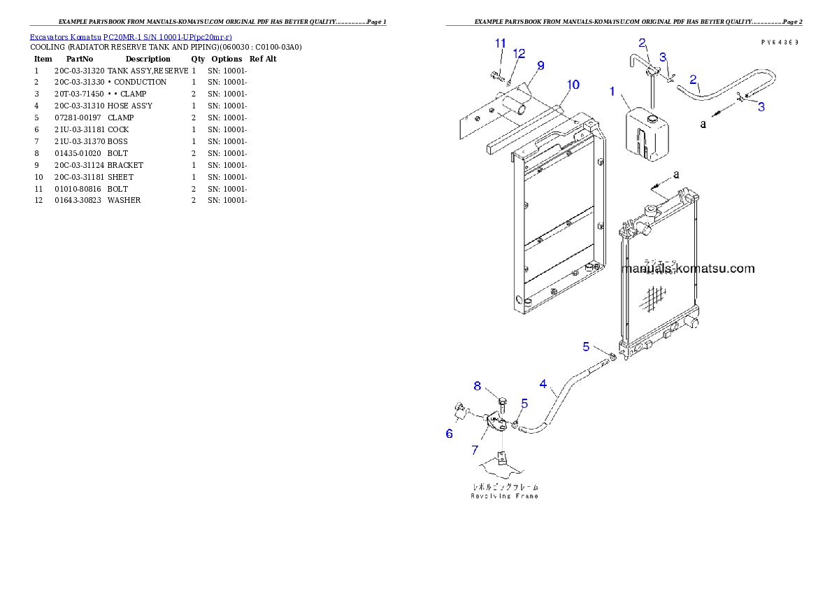 Protected: PC20MR-1 S/N 10001-UP (KUC Spec.) Partsbook