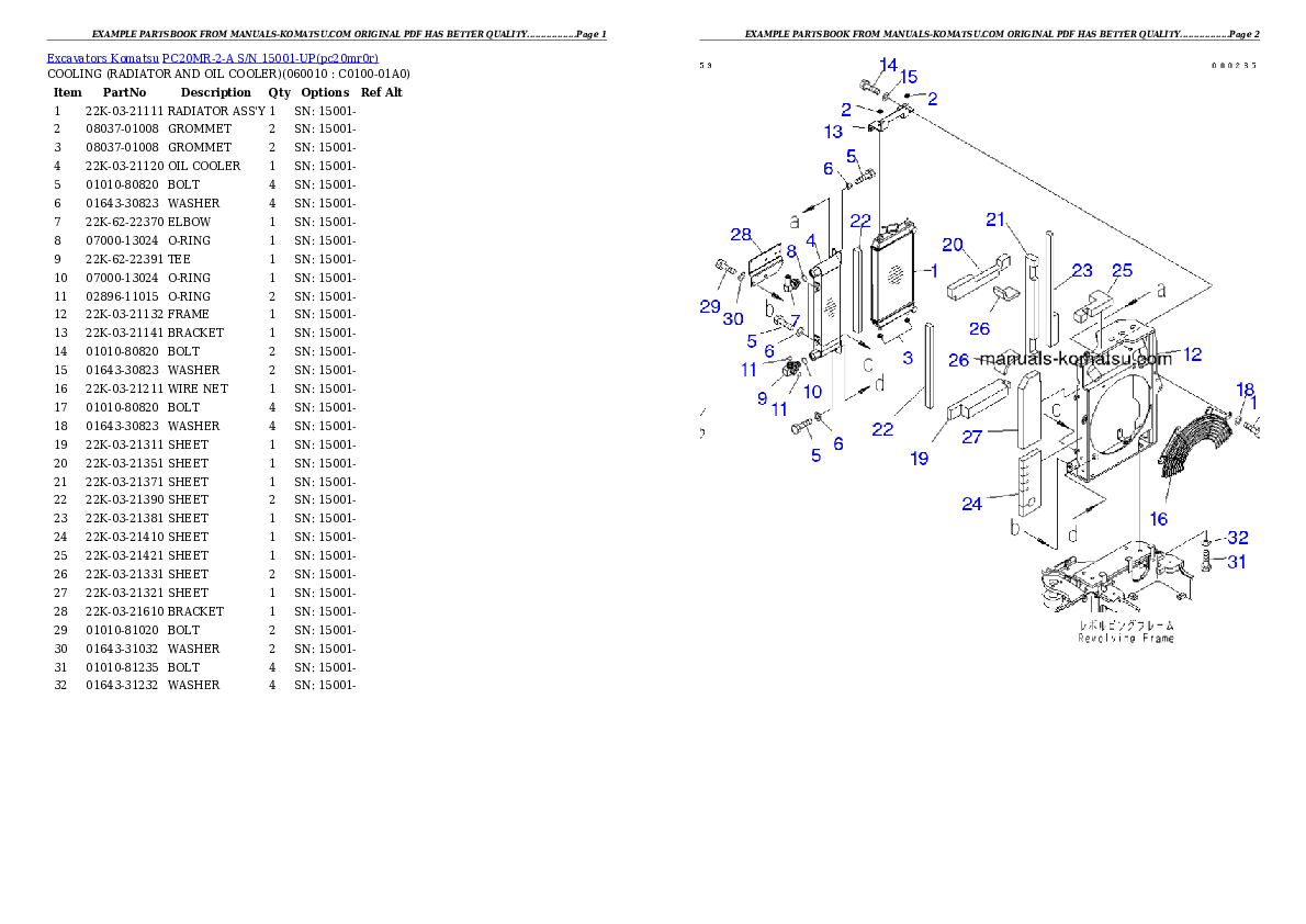 Protected: PC20MR-2-A S/N 15001-UP Partsbook