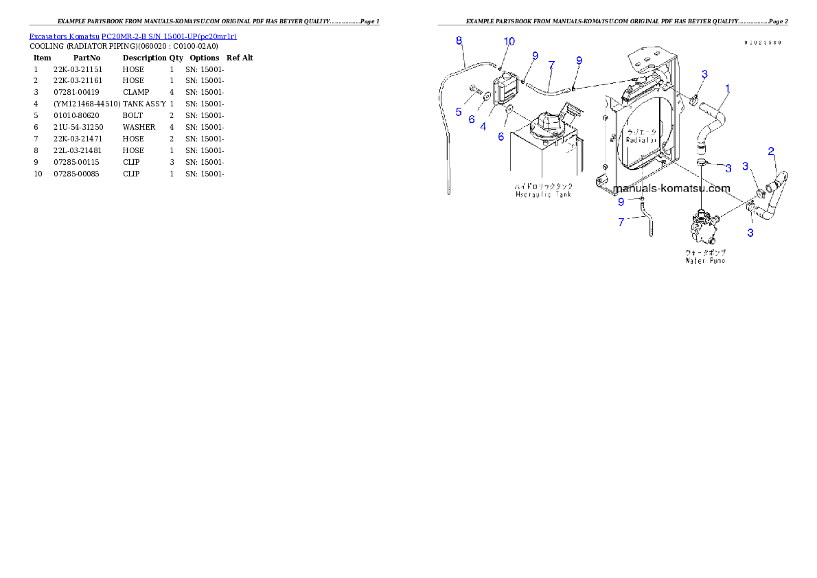 Protected: PC20MR-2-B S/N 15001-UP Partsbook