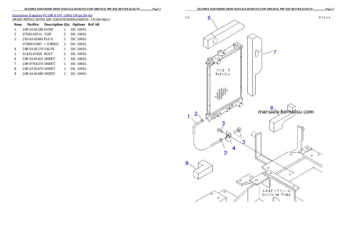 Protected: PC20R-8 S/N 10001-UP Partsbook