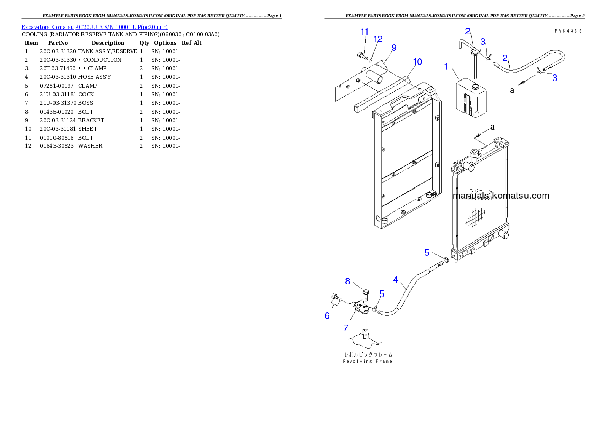 Protected: PC20UU-3 S/N 10001-UP Partsbook