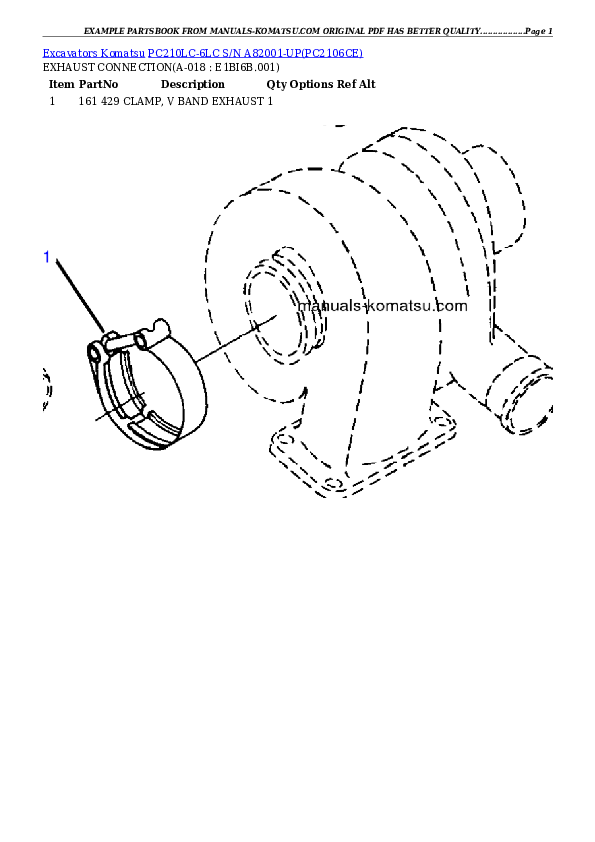 Protected: PC210LC-6LC S/N A82001-UP Partsbook
