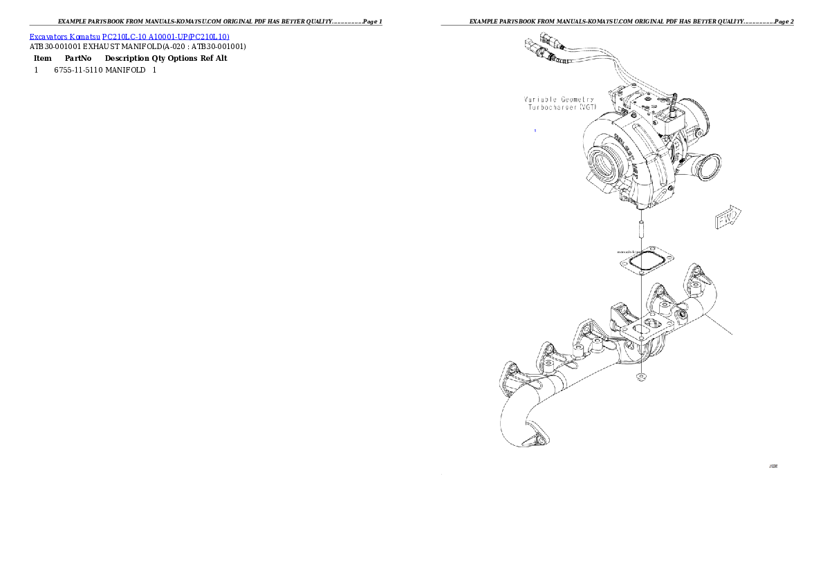 Protected: PC210LC-10 A10001-UP Partsbook