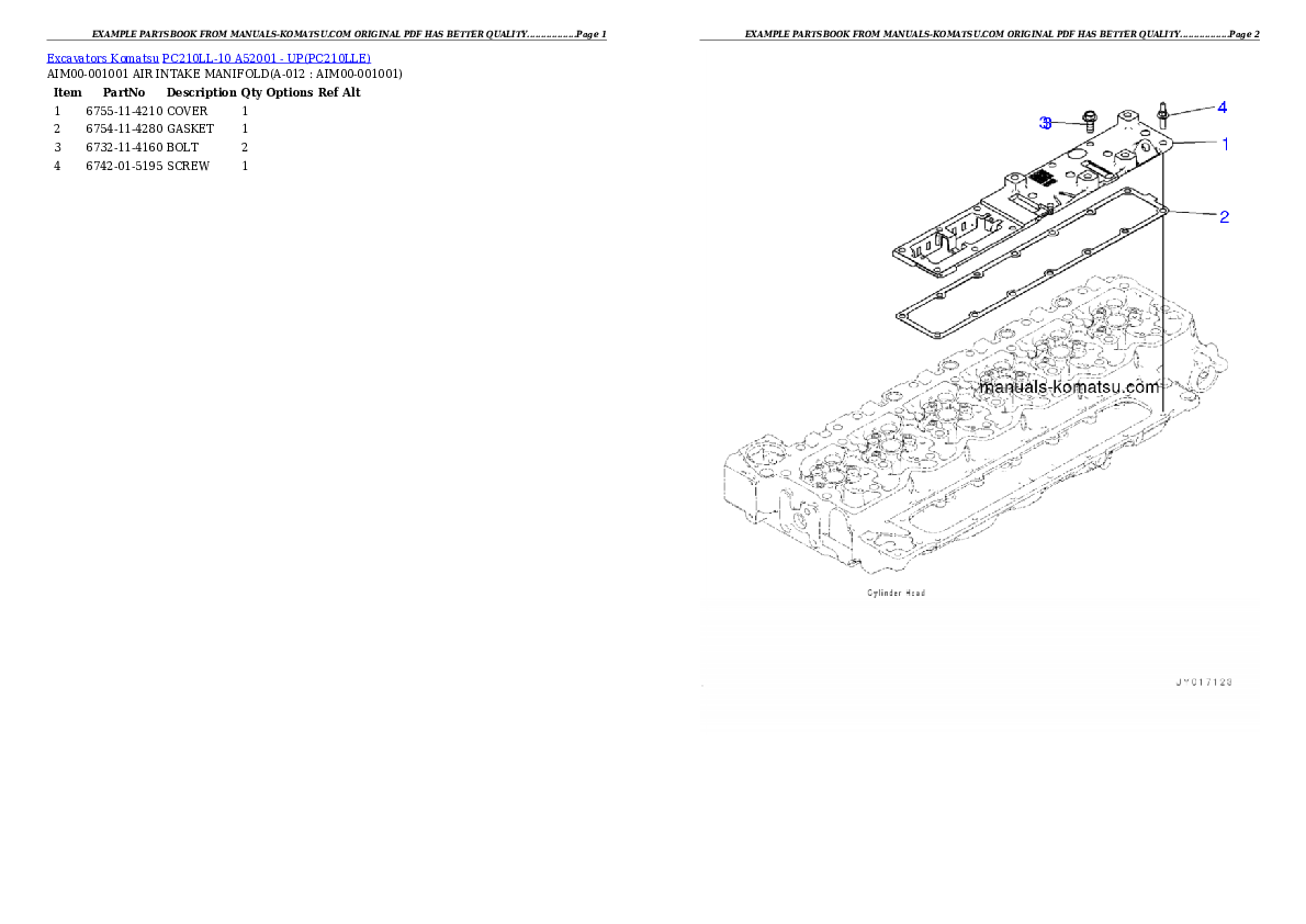 Protected: PC210LL-10 A52001 – UP Partsbook