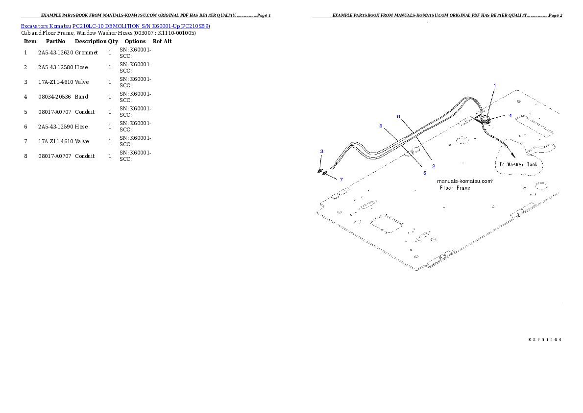 Protected: PC210LC-10 DEMOLITION S/N K60001-Up Partsbook