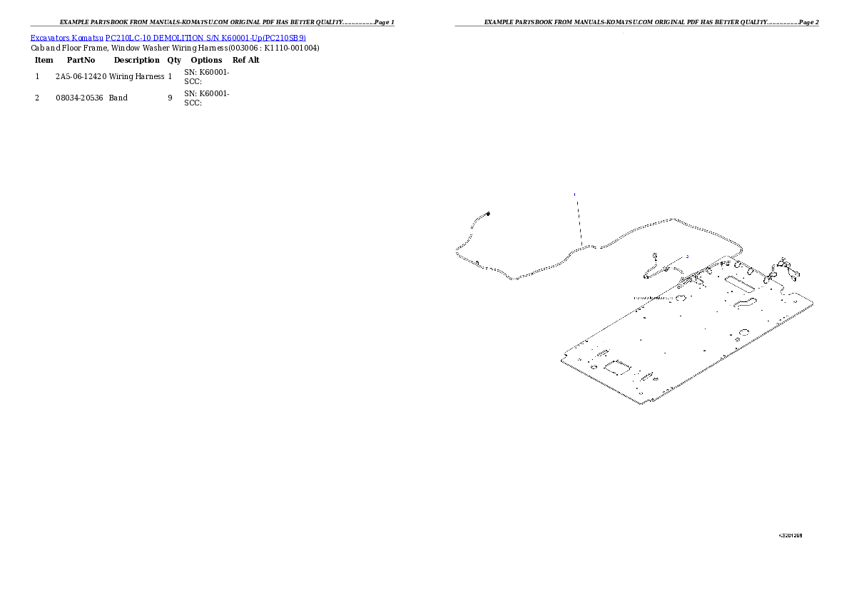 Protected: PC210LC-10 DEMOLITION S/N K60001-Up Partsbook