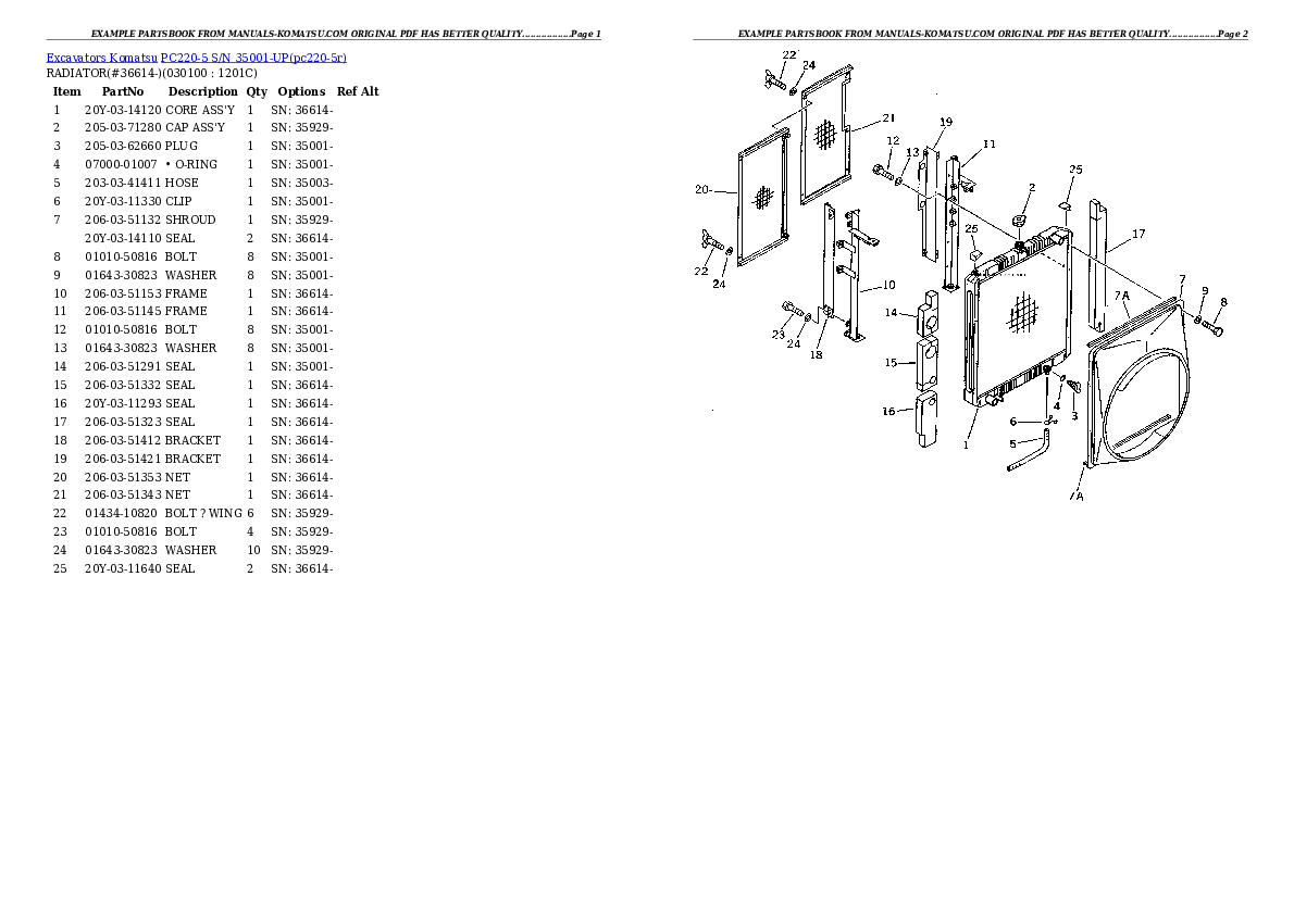 Protected: PC220-5 S/N 35001-UP Partsbook