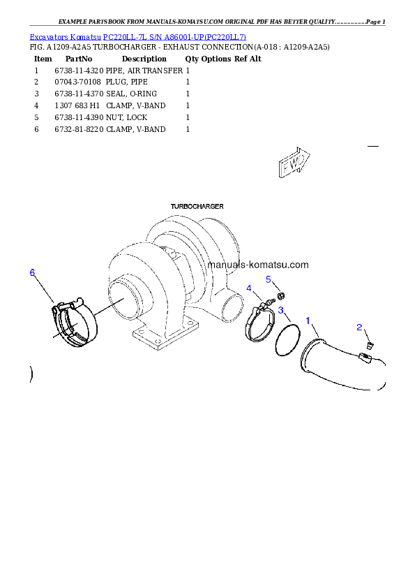 Protected: PC220LL-7L S/N A86001-UP Partsbook