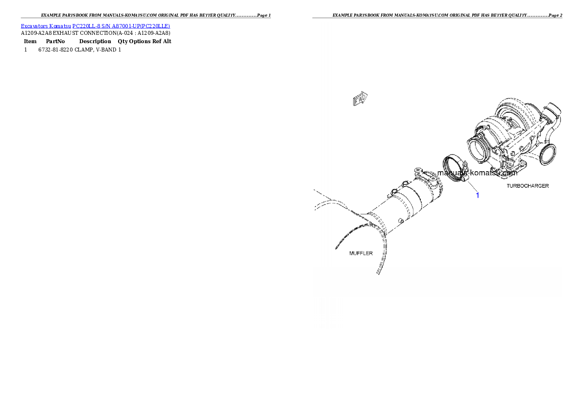Protected: PC220LL-8 S/N A87001-UP Partsbook