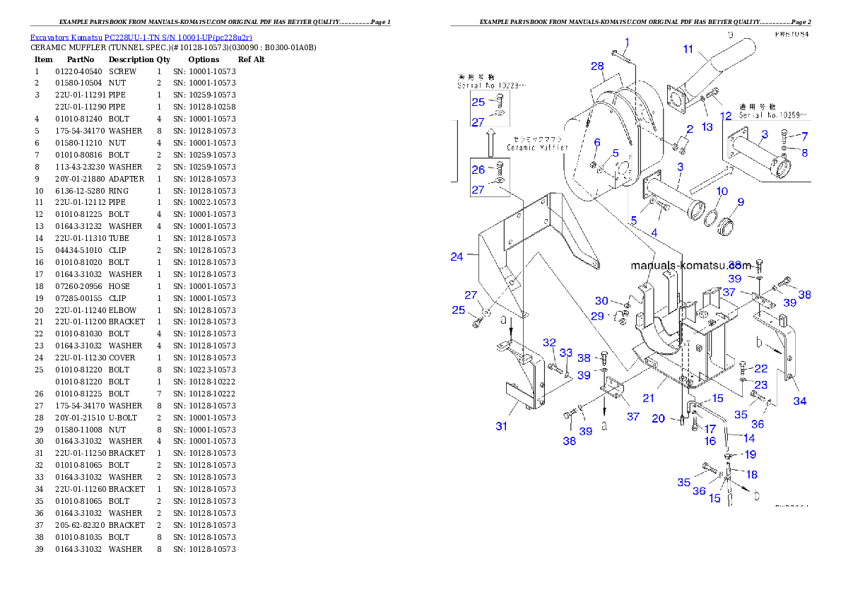 Protected: PC228UU-1-TN S/N 10001-UP Partsbook