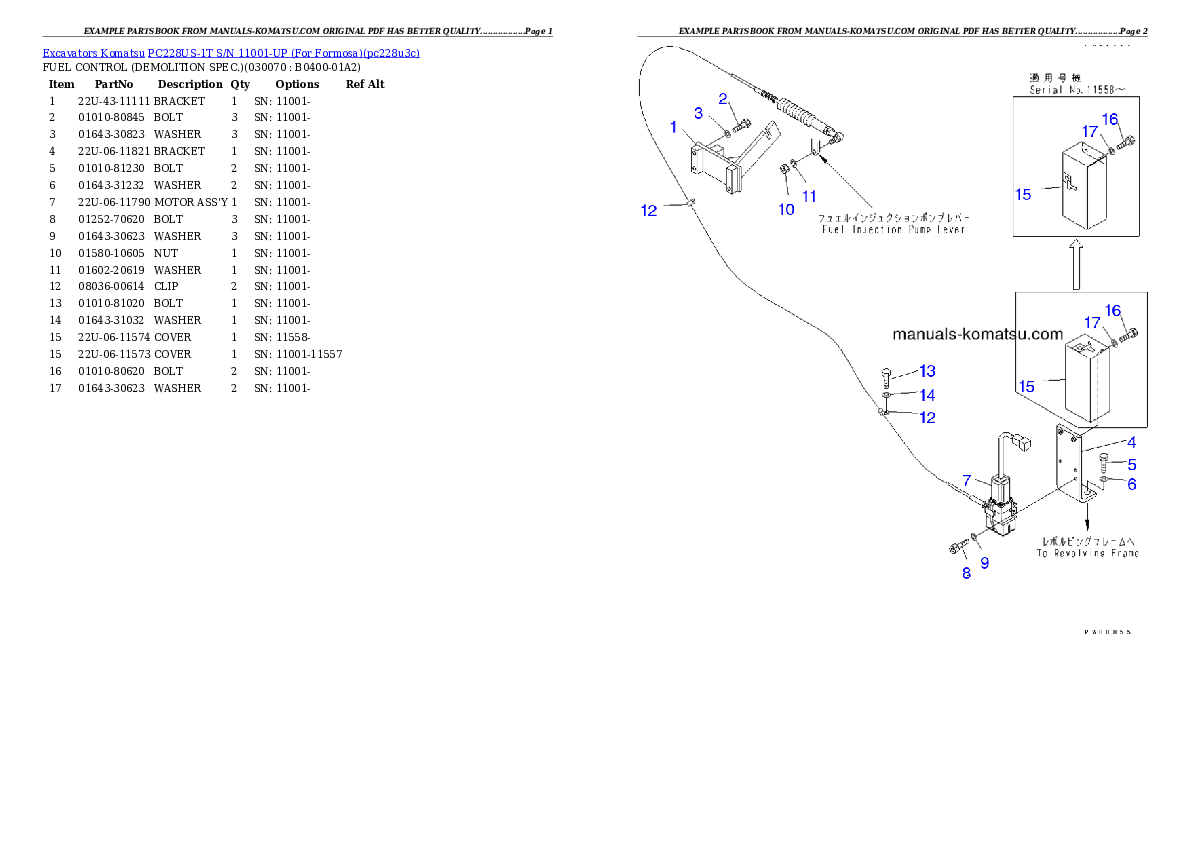 Protected: PC228US-1T S/N 11001-UP (For Formosa) Partsbook