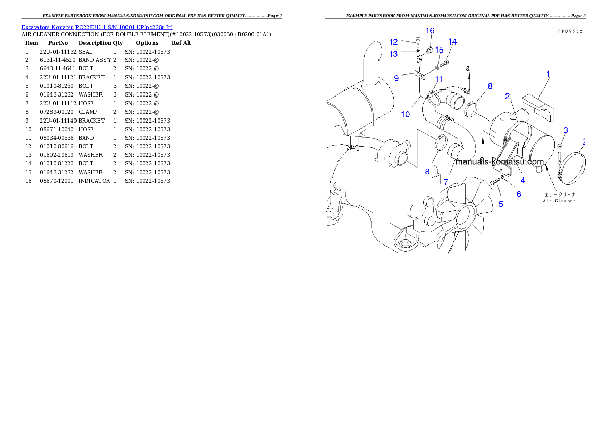 Protected: PC228UU-1 S/N 10001-UP (For New Zealand) Partsbook