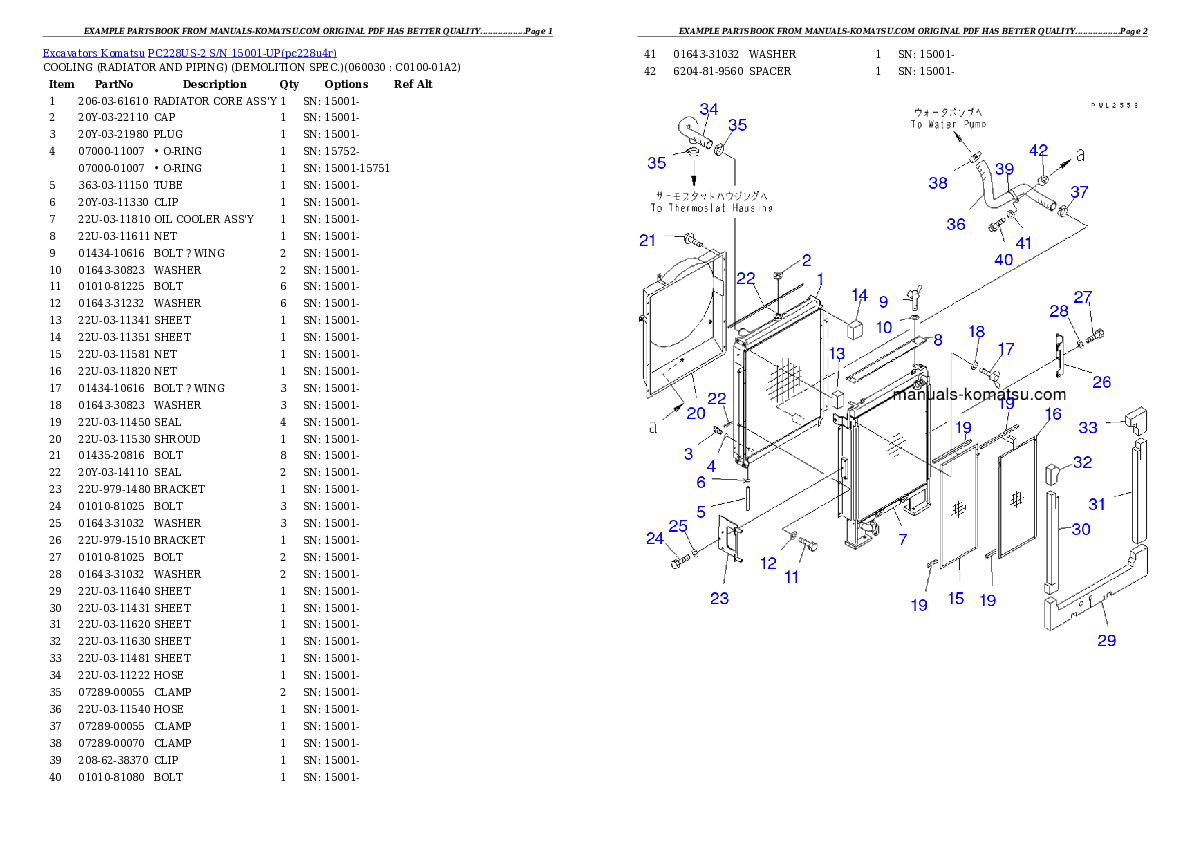 Protected: PC228US-2 S/N 15001-UP Partsbook